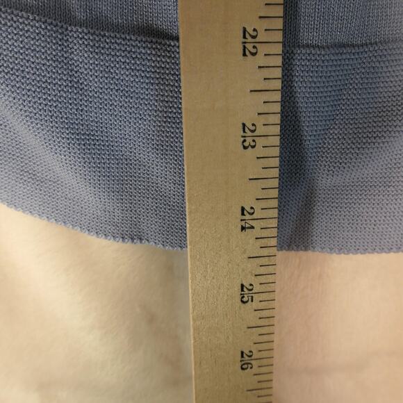 Coldwater Creek Cardigan Sweater Twin Set Womens 1X Blue Silk Cotton Knit Tank - Picture 10 of 16